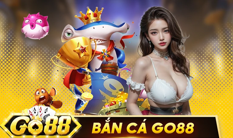 Sảnh bắn cá Go88 thiết kế đồ họa đẹp, bắt mắt