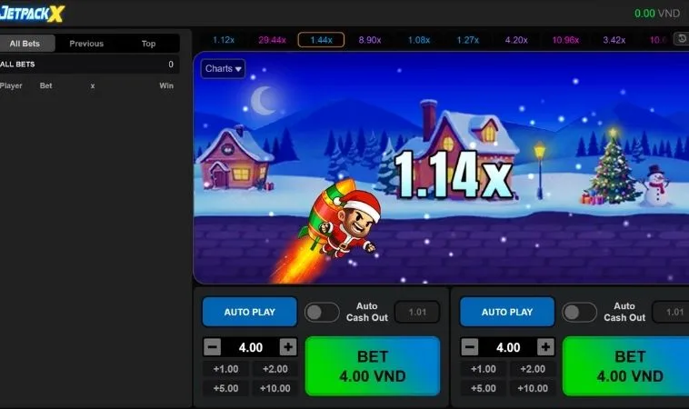 Giao diện chơi game nhanh ZetX Tại Go88