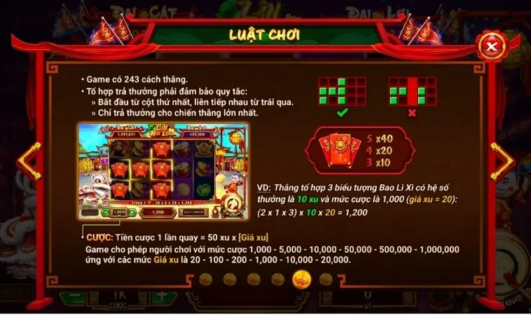 Luật chơi Nổ Hũ Lân Hái Lộc Go88 