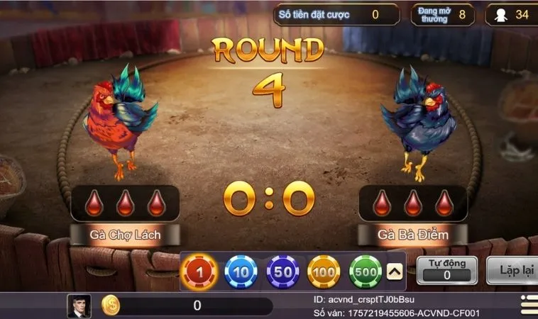 Giao diện chơi Đá Gà 3D Tại Go88