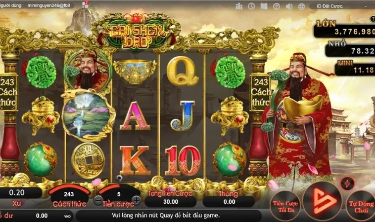 Giao diện chơi Nổ Hũ Thần Tài Tại Go88
